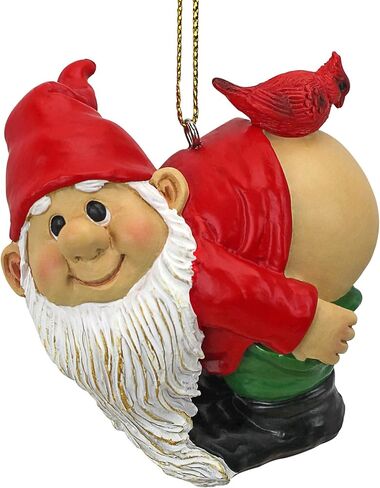 Design Toscano Christmas Ornament - Garden Gnomes Figurine - Loonie Moonie Gnome Set - Naughty Gnomes - Mooning Gnomes Statues - Christmas Decorations in Saudi Arabia