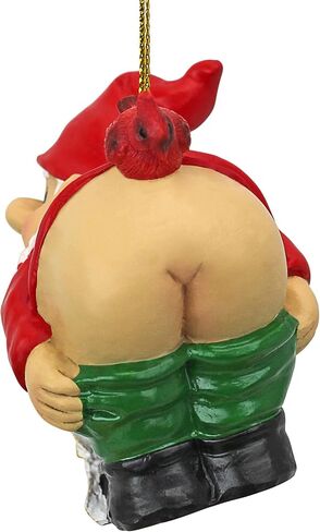 Design Toscano Christmas Ornament - Garden Gnomes Figurine - Loonie Moonie Gnome Set - Naughty Gnomes - Mooning Gnomes Statues - Christmas Decorations in Saudi Arabia