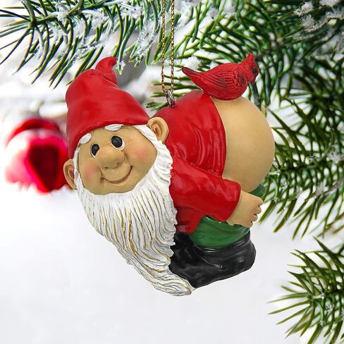 Design Toscano Christmas Ornament - Garden Gnomes Figurine - Loonie Moonie Gnome Set - Naughty Gnomes - Mooning Gnomes Statues - Christmas Decorations in Saudi Arabia