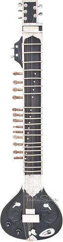 سيتار كهربائي - تومبا مفرد مسطح، نمط خرج بانشام، لون أسود، أوتار إضافية، مزراب، حقيبة (PDI-91) in Kuwait