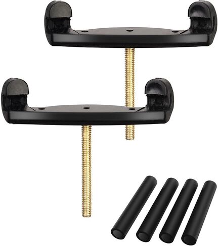 LMS Universal Extra Long Fork for Violin Shoulder Rest 4/4 3/4 Full Size, Replacement for Violin Viola Fiddle Shoulder Rest Extra-Long Feet, 1.5 inch (Black) in Saudi Arabia