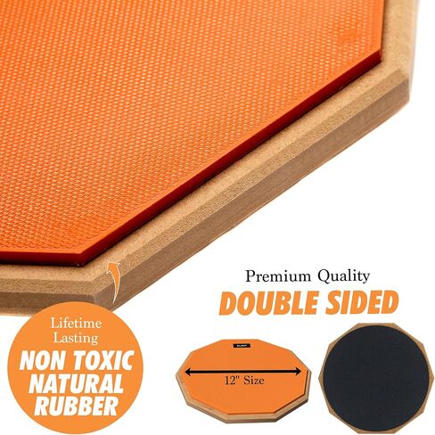 مجموعة وسادات تدريب الطبل للأطفال - إصدار ميكي ماوس - مجموعة وسائد طبلة صامتة مقاس 8 بوصة مع عصي وحقيبة تخزين - رائعة لقرع الطبول في وقت اللعب الهادئ! in Saudi Arabia