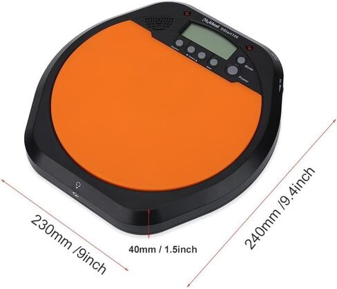 Fdit الرقمية الإلكترونية الطبال التدريب طبل الوسادة المسرع تشمل سماعة الأذن in Kuwait