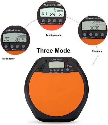 Fdit الرقمية الإلكترونية الطبال التدريب طبل الوسادة المسرع تشمل سماعة الأذن in Kuwait