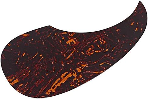 Alnicov Guitar Pickguard Sticker,Celluloid Comma Shape Self-adhesive Sticker for Folk Acoustic Guitar Accessories in Saudi Arabia