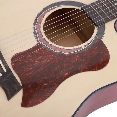 Acoustic Guitar Pickguard Guitar Red Self Adhesive Anti-Scratch Sticker Guitar Tortoise Shell Guard Protective Plate Cool Guitar Accessories Gifts in Saudi Arabia