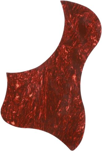 Acoustic Guitar Pickguard Guitar Red Self Adhesive Anti-Scratch Sticker Guitar Tortoise Shell Guard Protective Plate Cool Guitar Accessories Gifts in Saudi Arabia