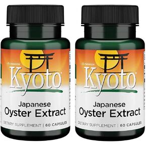 Swanson Kyoto Japanese Oyster Extract - Natural Supplement Promoting Drive & Wellness for Men & Women - (500 Milligrams 60 Capsules)