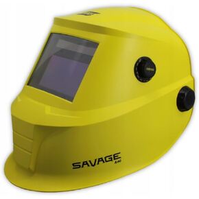 ESAB 0700000490 SAVAGE A40 خوذة لحام سوداء ذات تعتيم تلقائي، تعديل الظل الخارجي، مستشعر أربعة قوس، تعتيم تلقائي، عدسة عرض الألوان الحقيقية 3.93 بوصة × 1.96 بوصة، التحكم في الحساسية/التأخير in Kuwait