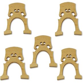 4/4 Full Size Cello bridge Maple wood Cello Parts Compatible with Cello Musical Instrument Accessory 5 pcs, white, vlnp-156