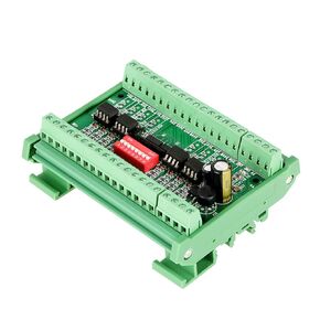 8 Channel NPN PNP to NPN 5V 24V Level Conversion Module, Level Conversion Board, Voltage Level Converter Board, Converts 5V to 24V, for PLC MCU Interface Matching