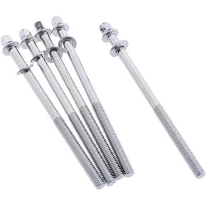 Yiju 5 Pack Drum Tension Rods, Drum Screw for Tom Snare Bass Drum Accessories(4 inch)