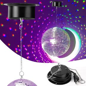 Disco Ball Motor 3 RPM Heavy Duty Slow Mirror Ball Motor for 4''- 16'' Mirror Ball