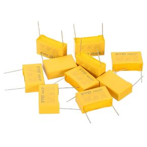 PATIKIL Safety Capacitors, 10 Pack 2.2uF AC 310V 27.5mm Pin Pitch 31.5x21.5x13mm Polypropylene Film Capacitor Assortment Kit for DIY Electronic Products