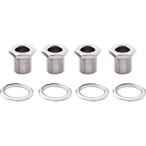 Musiclily Pro 15mm Bass Tuner Bushings and 19mm Washer for Electric Bass Sealed Tuning Pegs Machine Heads, Chrome (Set of 4)