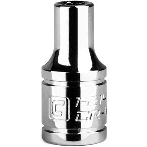 Capri Tools 8 mm Shallow Socket, 1/4-Inch Drive, 6-Point, Metric