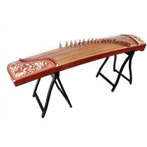 Dunhuang Entry level Duo Cranes Facing The Sun Carved Guzheng 696D 敦煌牌双鹤朝阳 for Begginers (A)