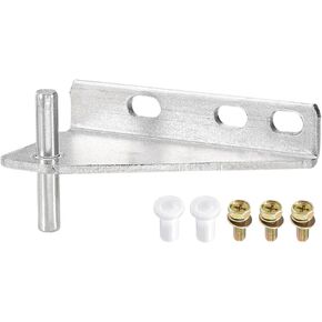 MECCANIXITY Stainless Steel Hinge Freezer Door Hinges Center Column Hinge Left Shaft Dia 0.28-inch for Refrigerator with Screws