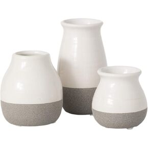Sullivans Bud Vases, Farmhouse, Mantle & Shelf Decor Decorations for Living Room, Bathroom, Kitchen & Office, Coffee Table Decor, Petite Boho Vases, Rustic Decor For Your Home (CM2583)