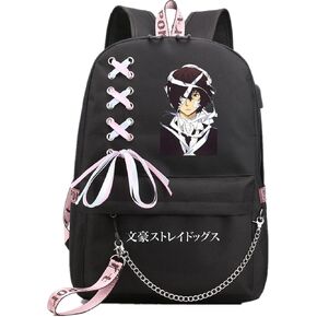ISaikoy Anime Bungo Stray Dogs Backpack Shoulder Bag Bookbag School Bag Daypack Color8