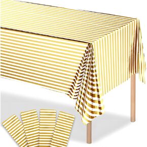 KatchOn, Silver Iridescent Tablecloth - Xtralarge 108x54 Inch, Pack of 4 | Iridescent Table Cloths for Unicorn Birthday Decorations | Iridescent Party Decorations, Bachelorette Party Decorations