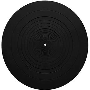sdroceRyaM حصيرة طبق القرص الدوار مقاس 12 بوصة من السيليكون مسجل الفينيل LP Slipmat المضادة للانزلاق حصيرة عالمية لجميع مشغلات تسجيل الفينيل، أسود in Kuwait