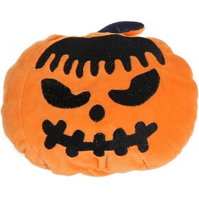 BoomBone 3 Pack Pumpkin Plush Dog Squeaky Toy, Halloween Pet Toys for Small Medium Dogs