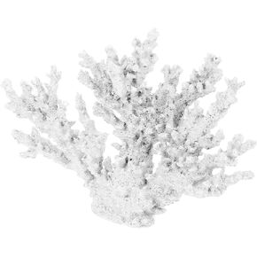 STOBAZA Desktop Coral Decor Resin Coral Reef Artificial Coral Statue Faux Coral Sculpture Delicate Coral Table Decor for Beach Theme Home Wedding Tabletop Window Display Yellow
