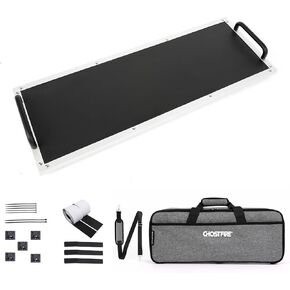 Ghost Fire Guitar Pedal Board Aluminum Alloy Effect Pedalboard with Carry Bag F-LITTLE20