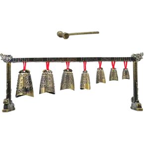 Alasum Hand Bell Meditation Chimes Stringed Musical Instruments Rain Stick Chinese Chimes Percussion Instrument Tibetan Prayer Chimes Gong Xylophone Meditation Wind Souvenir Alloy Metal