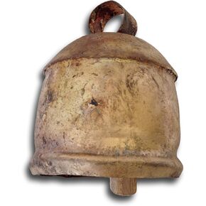 Dome Top Large Tin Bell 3 Inches by 4 Inches with Wooden Striker