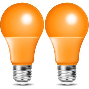 Color Light Bulb, 9W=60W E26 Base LED Colored Light Bulbs Red Green Purple Pink Blue Yellow Bulbs for Halloween Christmas Porch Party Bars Holiday Home Lighting
