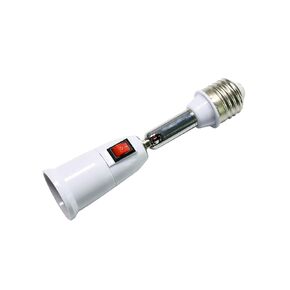 360 Degrees Adjustable-2 in 1 E26/E27 Splitter Socket Adapter, Standard LED Bulbs 180 Degree Bendable with Independent Switch Control Light Bulb Socket Splitter