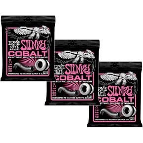 Ernie Ball 2723 Cobalt Super Slinky Electric Guitar Strings 9-42 3 Pack