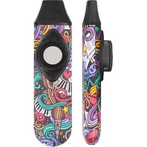 Kazoo for Kids and Adults with 5 Membranes, Neck Hanging Lace and Pocket Bag, A Musical Instrument Gift for All Ages(1-Donuts)