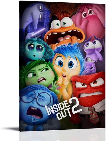 Generic فيلم الرسوم المتحركة داخل خارج 2 قماش المشارك الملصقات والمطبوعات قماش جدار الفن الملصقات Unframe-style 12x18inch(30x45cm) in Saudi Arabia