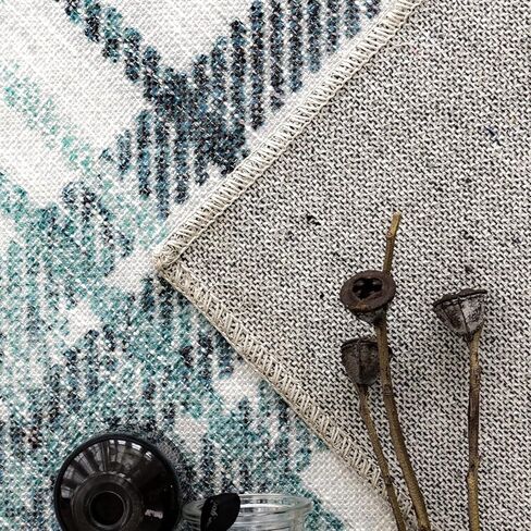 سجادة باب قابلة للغسل من DECOMALL NELE مقاس 2x3، سجاد صغير منقوش حديث غير قابل للانزلاق للمدخل، أصفر 24x36 بوصة in Kuwait