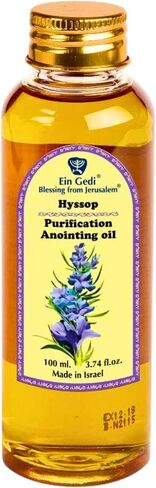 Ein Gedi Anointing Oil 100 ml - 3.4fl oz Blessing from Jerusalem Made in Holyland for Prayer and Blessings (100ml, Frankincense Myrrh & Spikenard) in Saudi Arabia