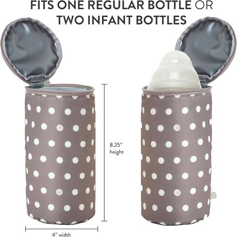 حقيبة زجاجات معزولة من تويلفي ليتل، حقيبة تبريد زجاجات الأطفال المحمولة، سخان زجاجات عملي للسفر وأثناء التنقل، حقيبة تخزين حليب الأم مع علبة ثلج، يجب اقتناء الرضاعة الطبيعية، ستار لينين in Kuwait