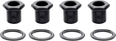 Musiclily Pro 15mm Bass Tuner Bushings and 19mm Washer for Electric Bass Sealed Tuning Pegs Machine Heads, Chrome (Set of 4) in Saudi Arabia
