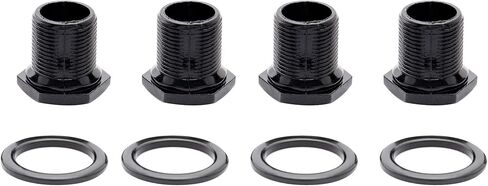 Musiclily Pro 15mm Bass Tuner Bushings and 19mm Washer for Electric Bass Sealed Tuning Pegs Machine Heads, Chrome (Set of 4) in Saudi Arabia