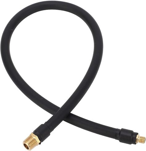 Tire Inflator Hose, Rubber Double Head Air Pump Tire Inflation Hose Air Compressor Hose Tire Inflation Connection for Inflation (3.28ft Tube) in Saudi Arabia