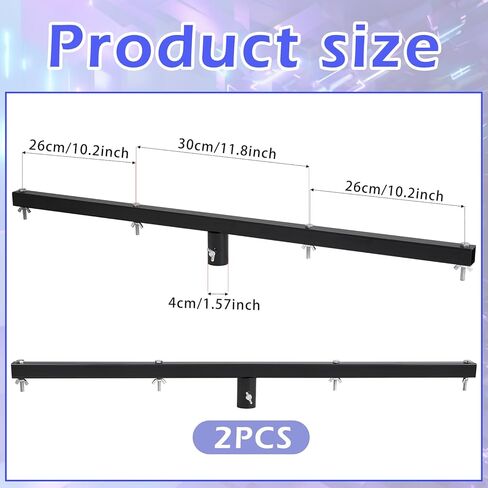 Juexica 2 Pcs DJ Lighting T-bar Cross DJ Lighting Extension Cross Bar Mount for Tripod Speaker Stand DJ Lighting Tripod Mount in Saudi Arabia