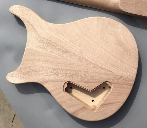 Electric Guitar Body Blank Mahogany Wood Maple Quilted Cap HH Pickups DIY Electric Guitar Body Unfinished Guitar body in Saudi Arabia