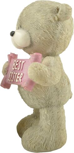 Resin Bear Figurines Cute Cub Holding Best Brother Banner Decorations Great Gift for Your Brother in Saudi Arabia