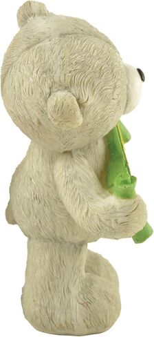 تماثيل الدب الراتنج لطيف يحمل أفضل راية الأخ الزينة هدية عظيمة لأخيك in Kuwait