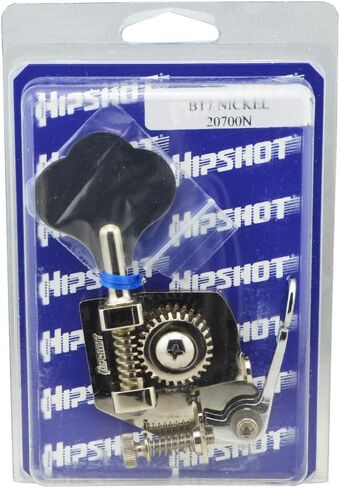 Hipshot BT7 Bass Xtender Bass Side Nickel Clover Key - حزمة 20700N مع قطعة قماش تلميع Lumintrail in Kuwait