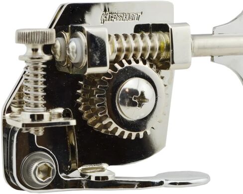 Hipshot BT7 Bass Xtender Bass Side Nickel Clover Key - حزمة 20700N مع قطعة قماش تلميع Lumintrail in Kuwait