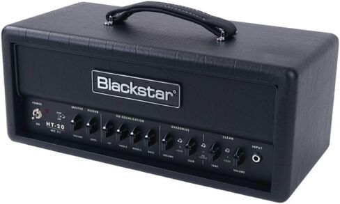 Blackstar HT-20RH MK3 رأس أمبير أنبوبي 20 وات مع جهاز محاكاة مكبر الصوت CabRig القائم على الأشعة تحت الحمراء، ISF حاصل على براءة اختراع ودوائر صوتية حديثة (أسود) in Saudi Arabia