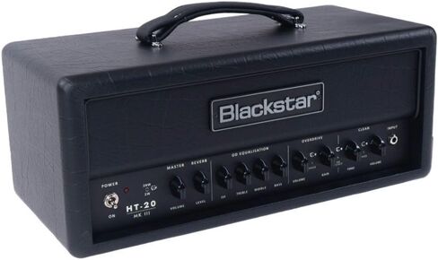 Blackstar HT-20RH MK3 رأس أمبير أنبوبي 20 وات مع جهاز محاكاة مكبر الصوت CabRig القائم على الأشعة تحت الحمراء، ISF حاصل على براءة اختراع ودوائر صوتية حديثة (أسود) in Saudi Arabia